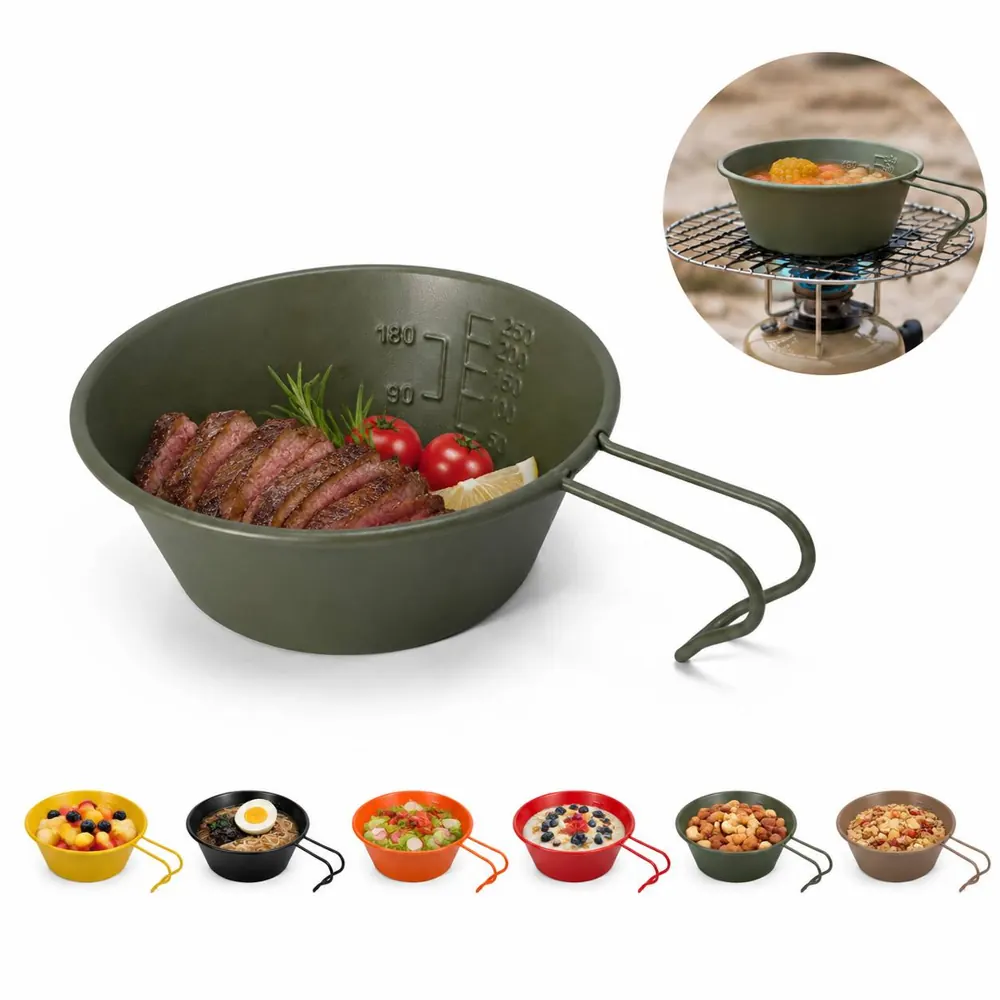 Lightweight Stackable Camp Bowl for Outdoor Cooking 2