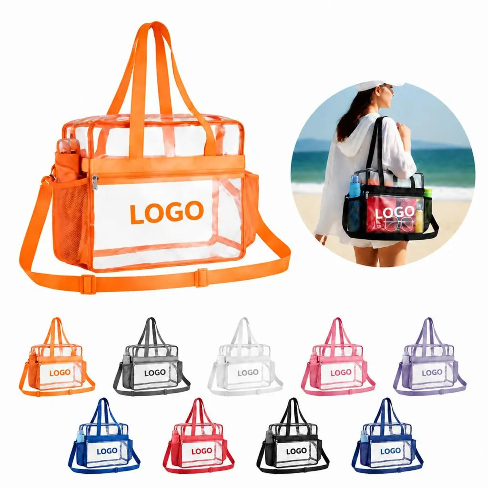 Clear Transparent Tote Bag for Everyday Shopping and Travel