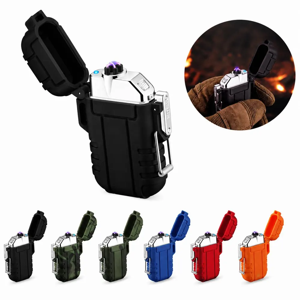 Waterproof Windproof Electric Arc Lighter Rechargeable 2
