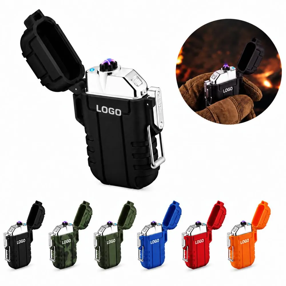 Waterproof Windproof Electric Arc Lighter Rechargeable