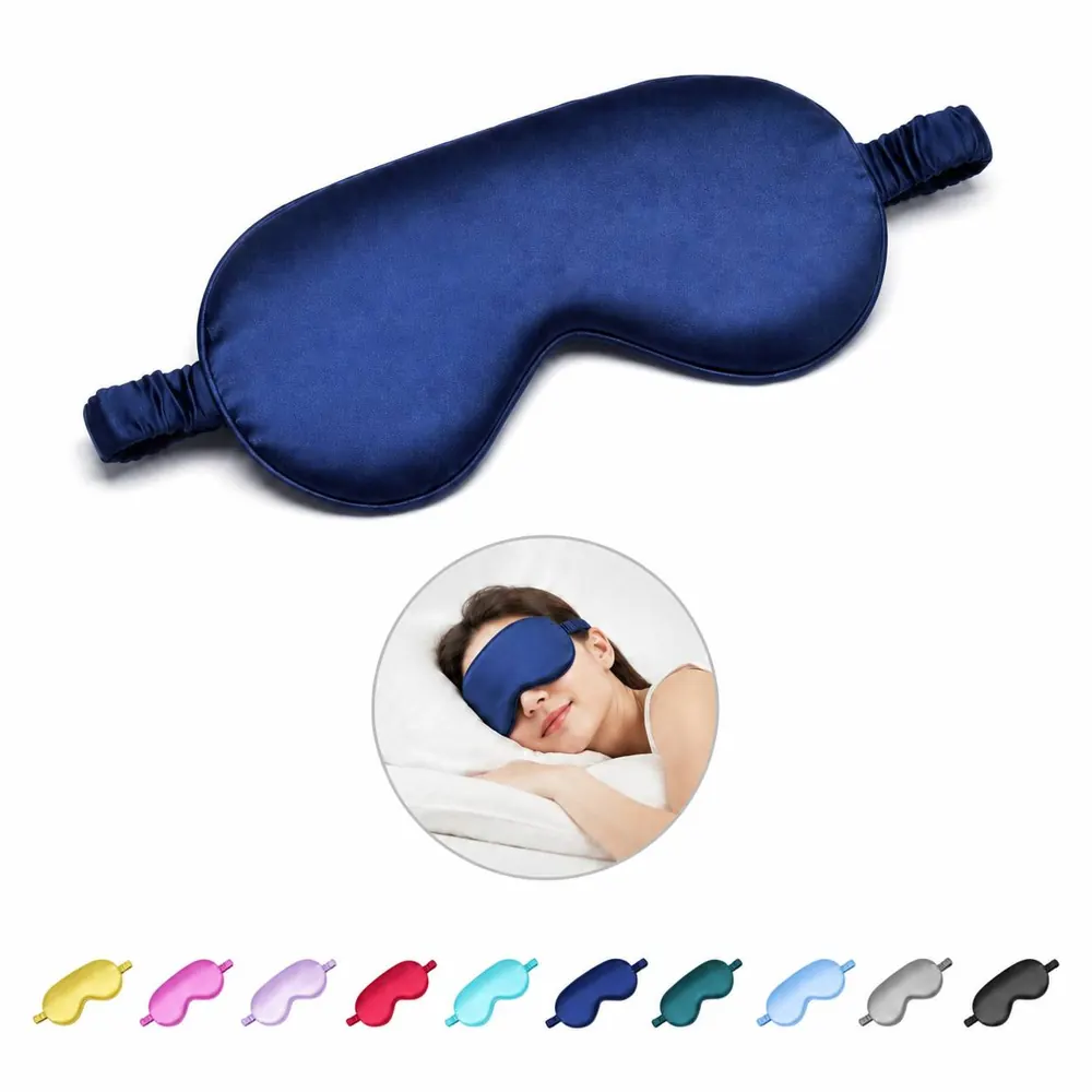Silk Eye Mask for Sleeping, Adjustable Light-Blocking Design 2