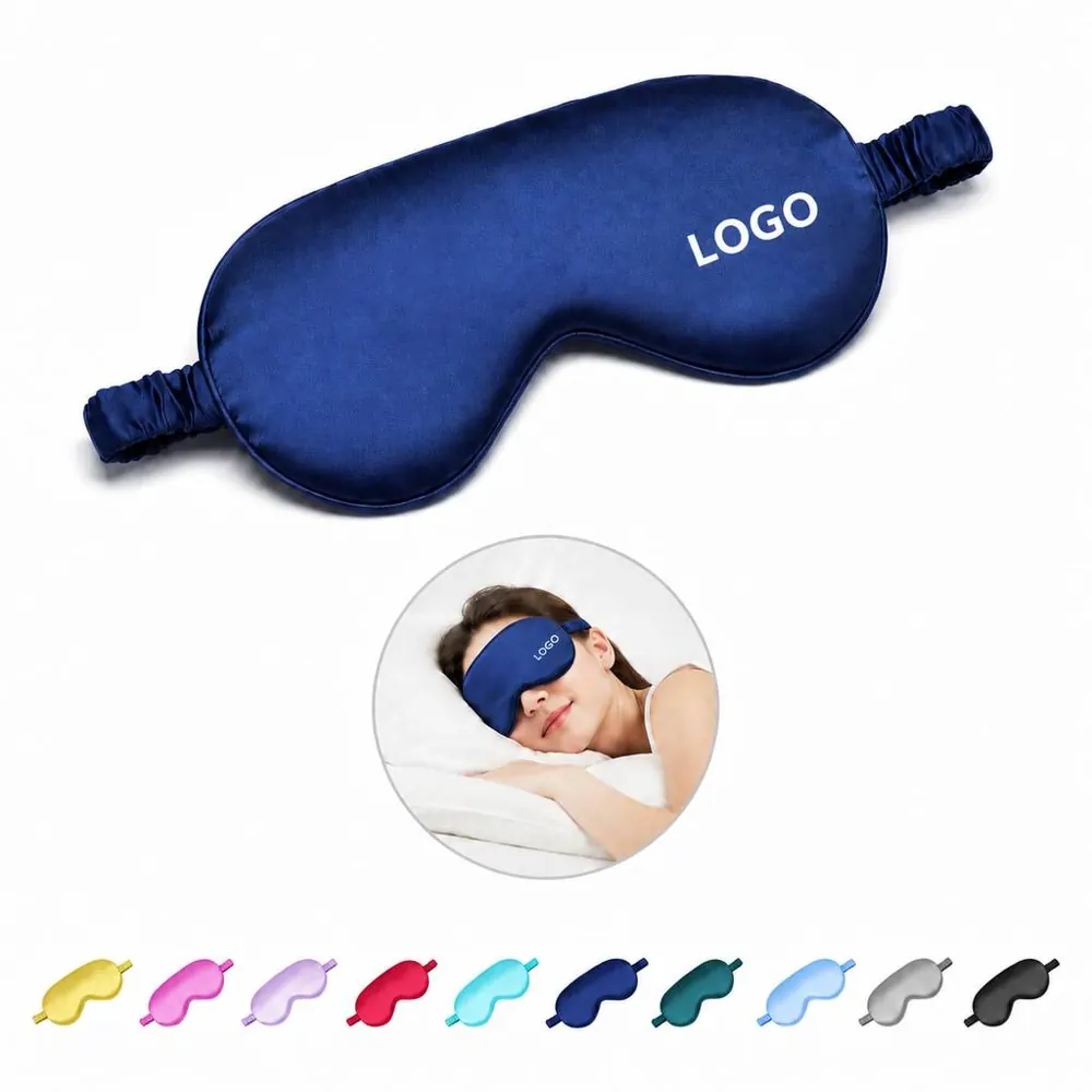 Silk Eye Mask for Sleeping, Adjustable Light-Blocking Design
