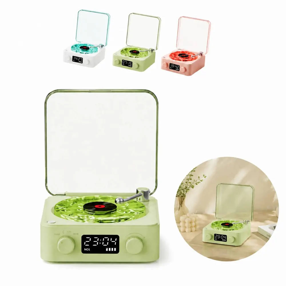 Wireless Turntable with Built-in Stereo Speaker 2