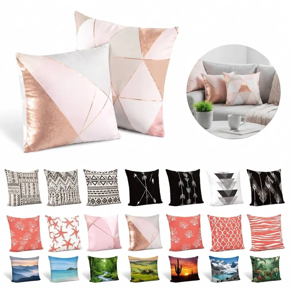 High-Loft Polyester Throw Pillow Insert with Soft Cover 2