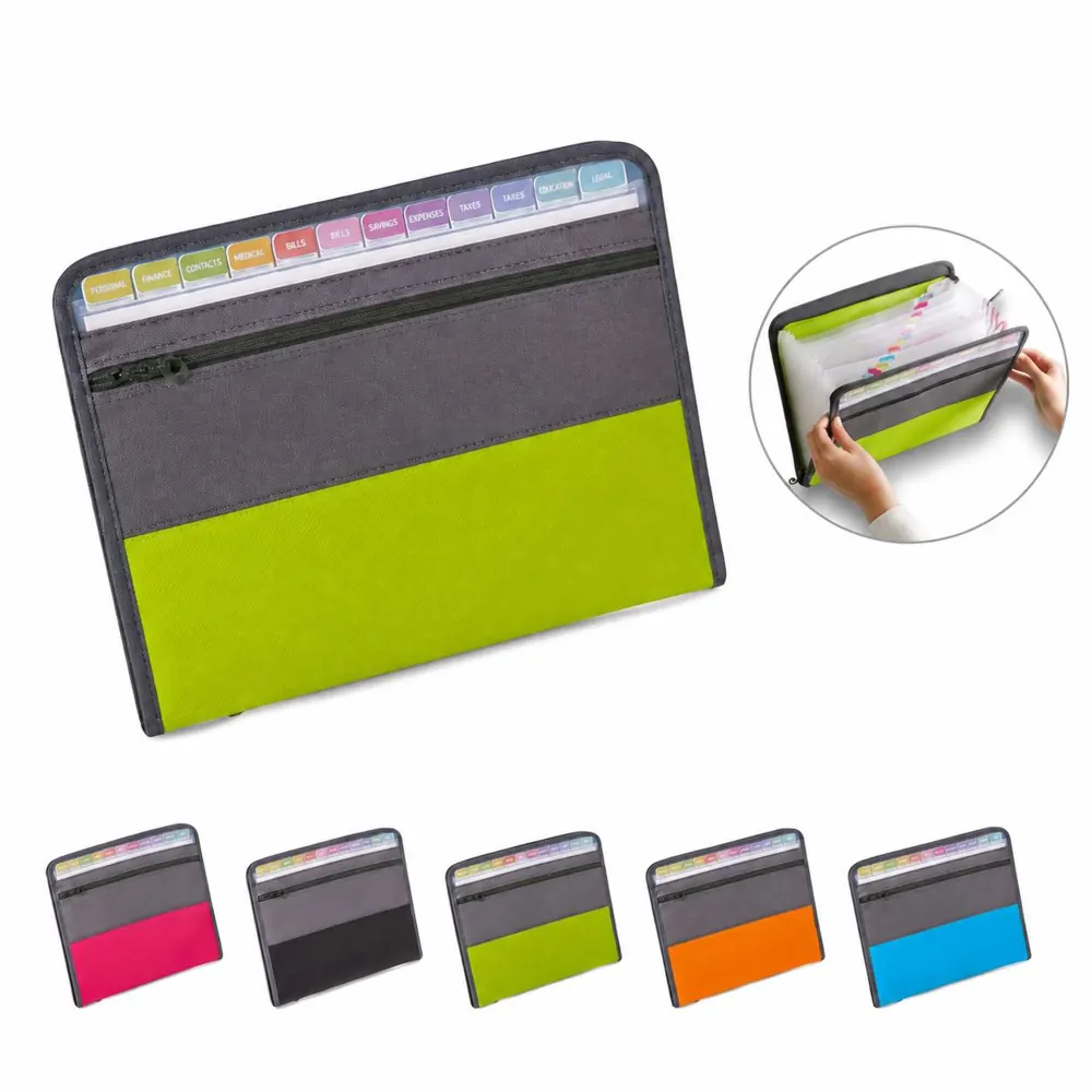 A4 Expanding Document Organizer with Multiple Pockets 2