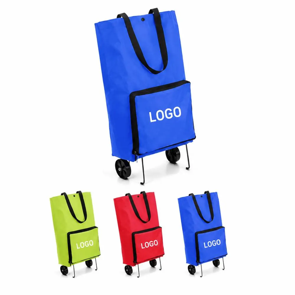 Rolling Foldable Tote Bag for Groceries and Travel