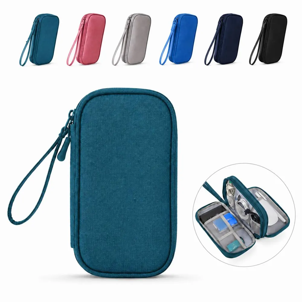 Compact Water-Resistant Electronic Accessories Case with 2
