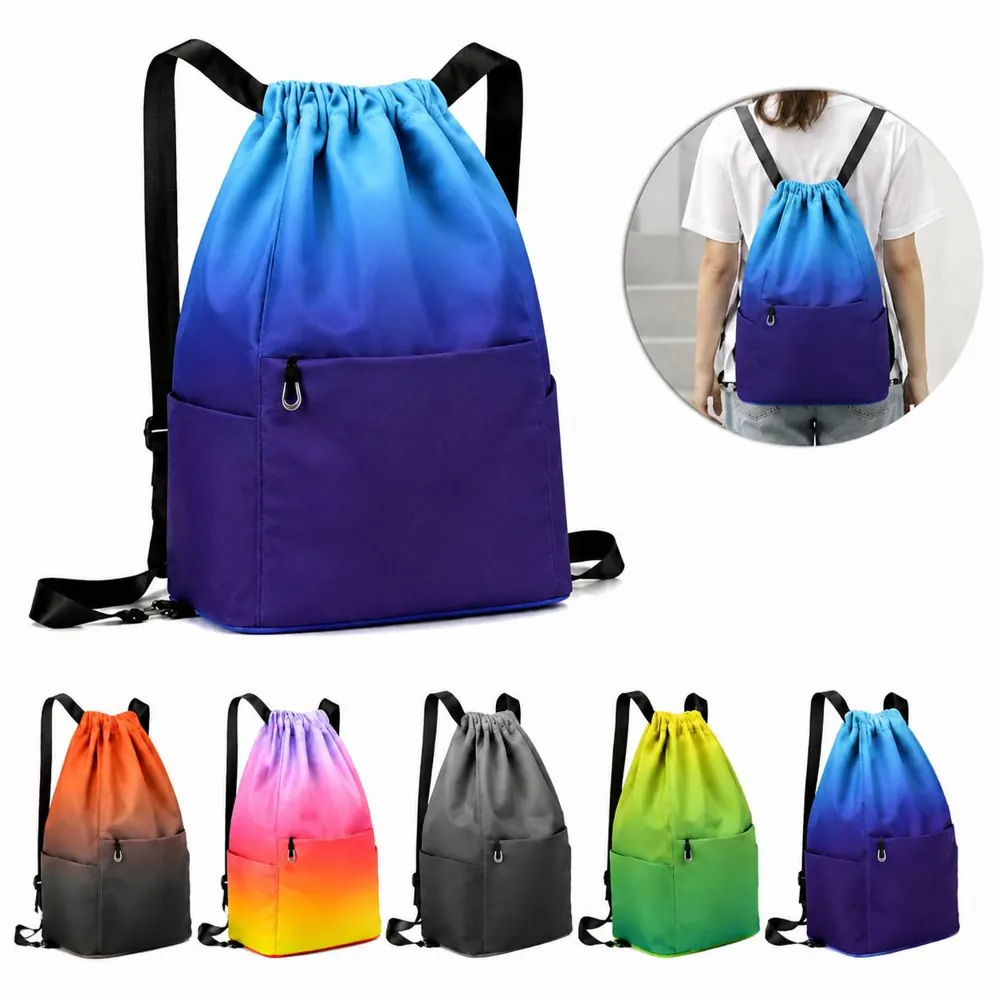 Lightweight Cinch Closure Backpack with Adjustable Straps 2