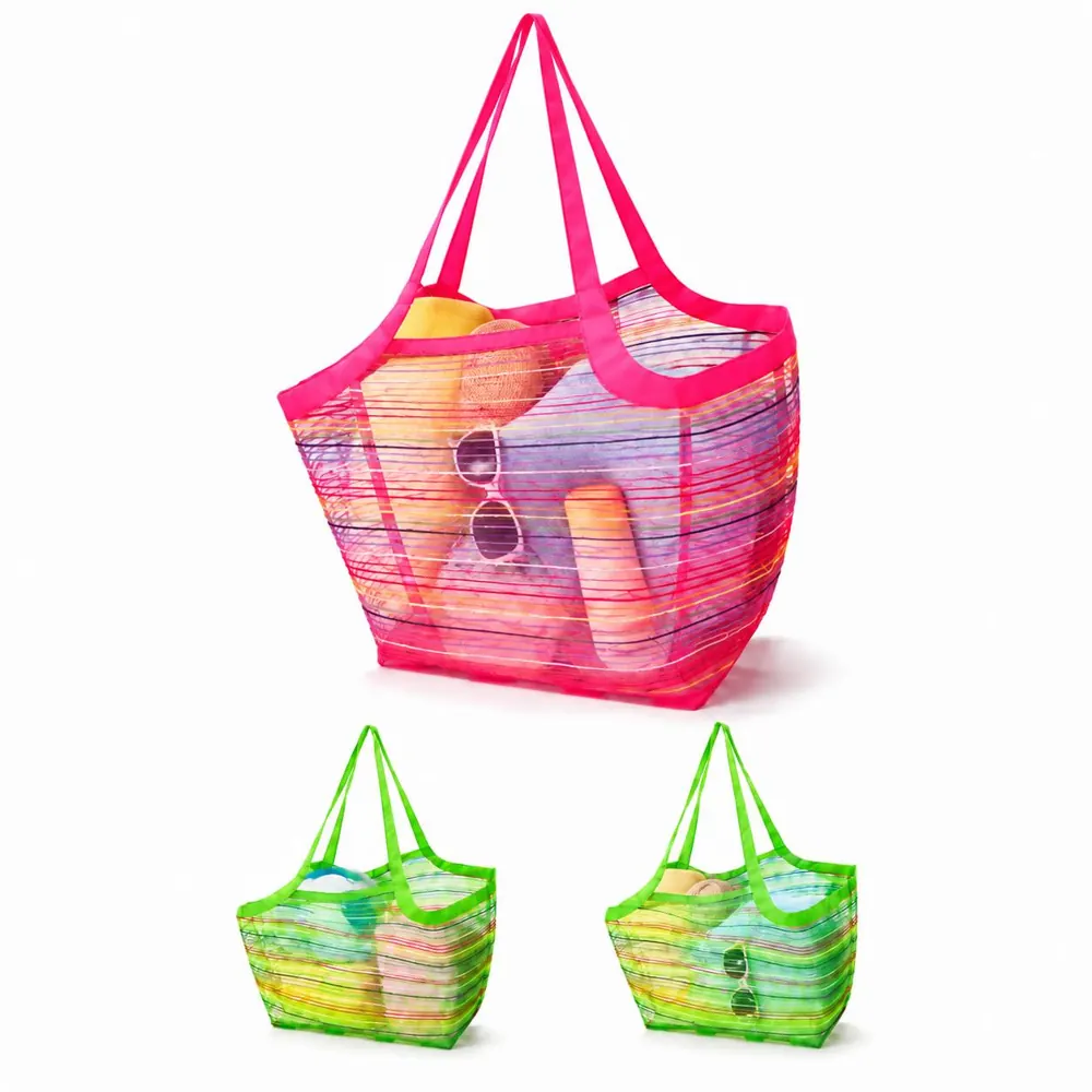 Sand-Through Mesh Tote Bag for Beach and Pool 2