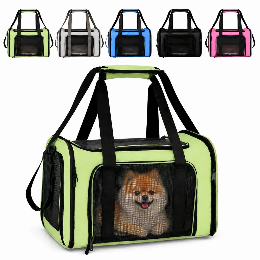 Airline Approved Pet Carrier with Mesh Windows 2