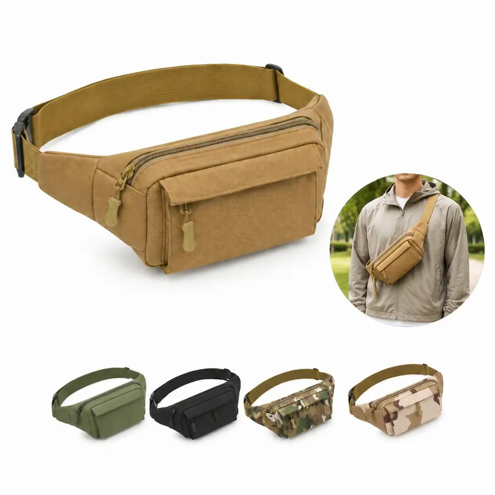 Water-Resistant Nylon Tactical Waist Bag for Outdoor Gear 2