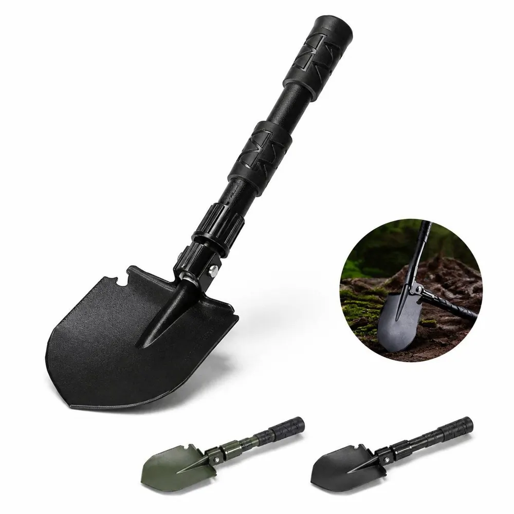 Multifunctional Folding Camping Shovel for Outdoor Use 2
