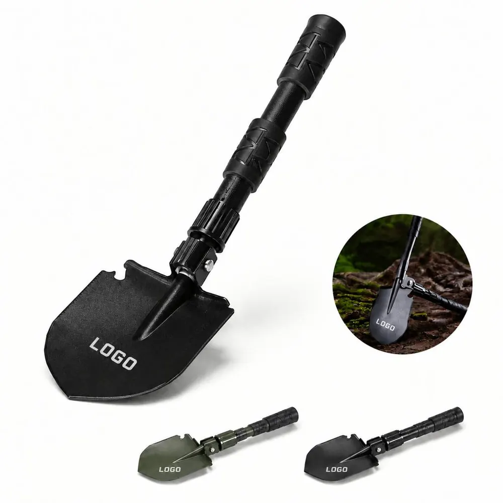 Multifunctional Folding Camping Shovel for Outdoor Use
