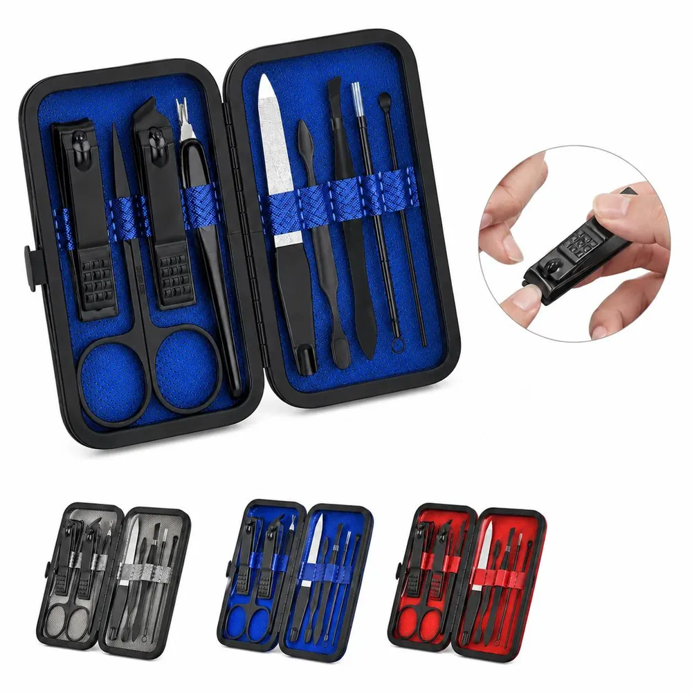 Professional Nail Care Kit with Clippers Cuticle Pushers 2