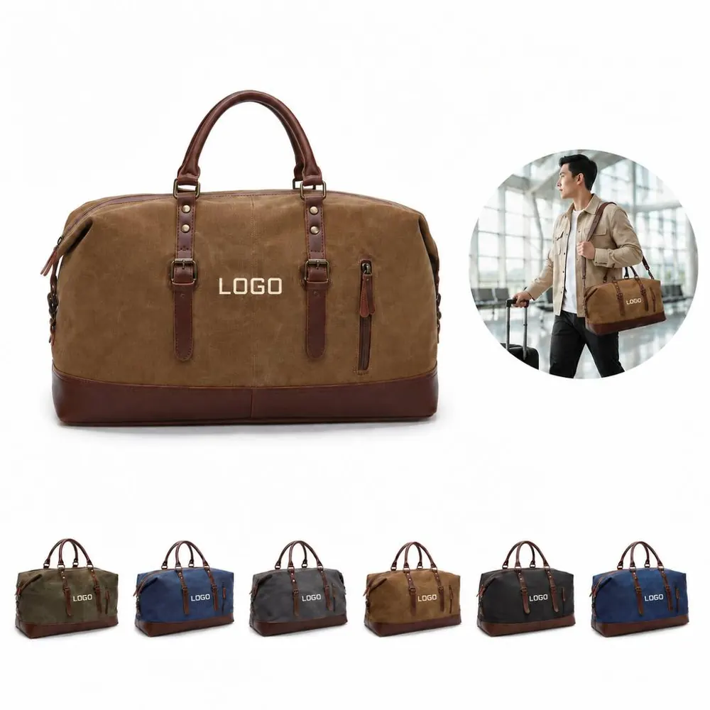 Spacious Heavy-Duty Canvas Travel Duffel Bag