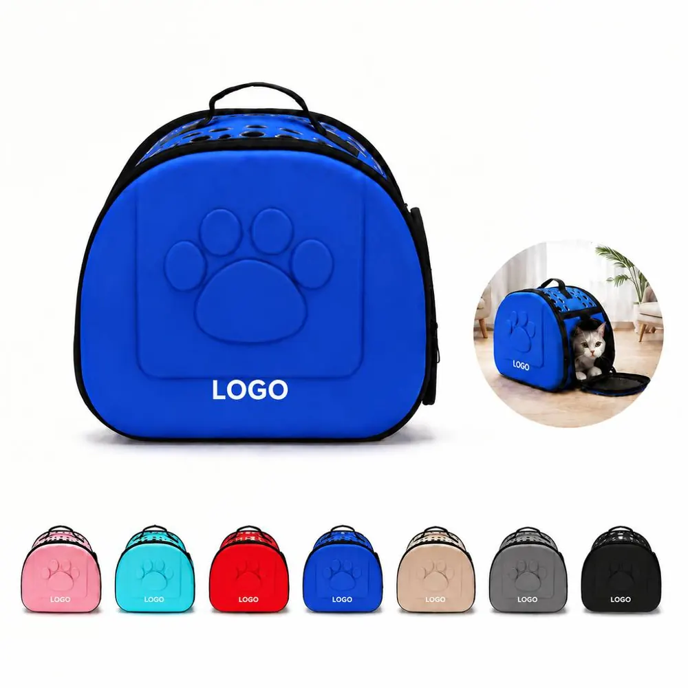 Soft-Sided EVA Pet Travel Tote for Small Dogs Cats