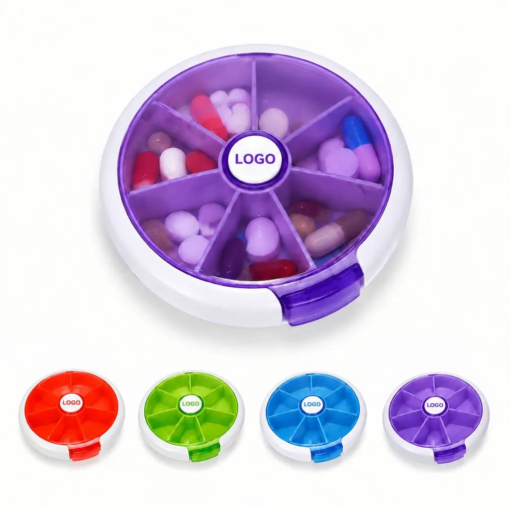 Weekly Travel Pill Box with 7 Day Compartments