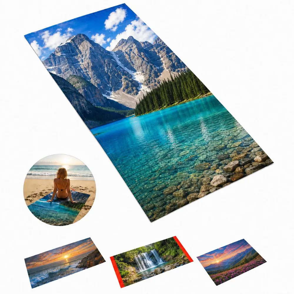 Oversized Quick-Dry Microfiber Towel for Beach 2