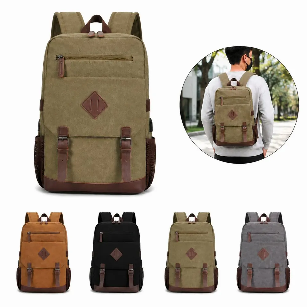 Canvas Laptop Backpack for Commuting and Travel 2