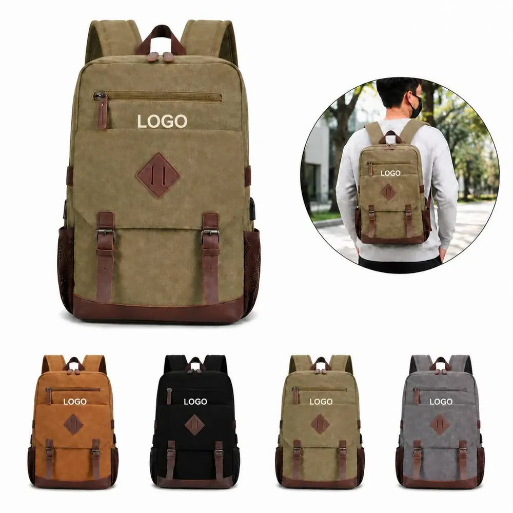 Canvas Laptop Backpack for Commuting and Travel