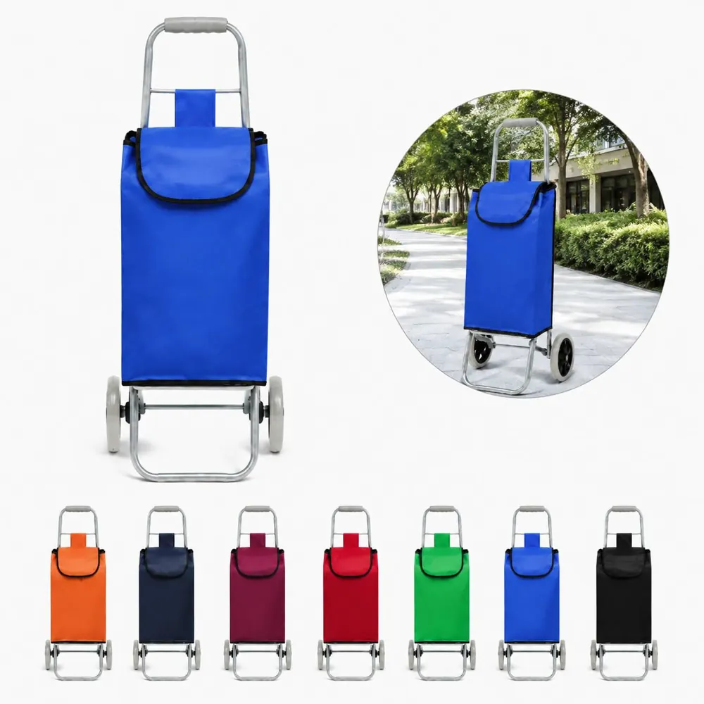 Foldable Grocery Shopping Cart with Wheels 2