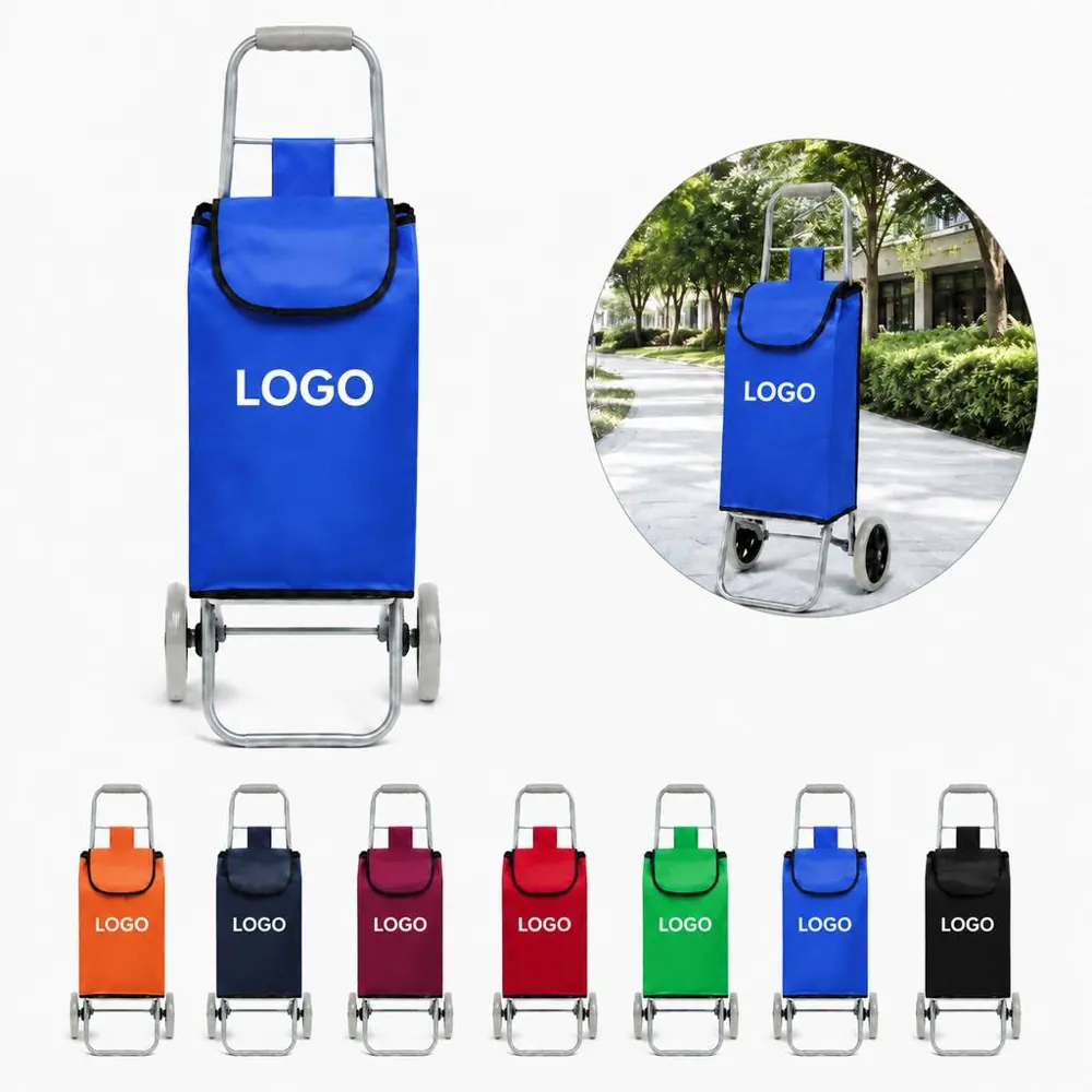 Foldable Grocery Shopping Cart with Wheels