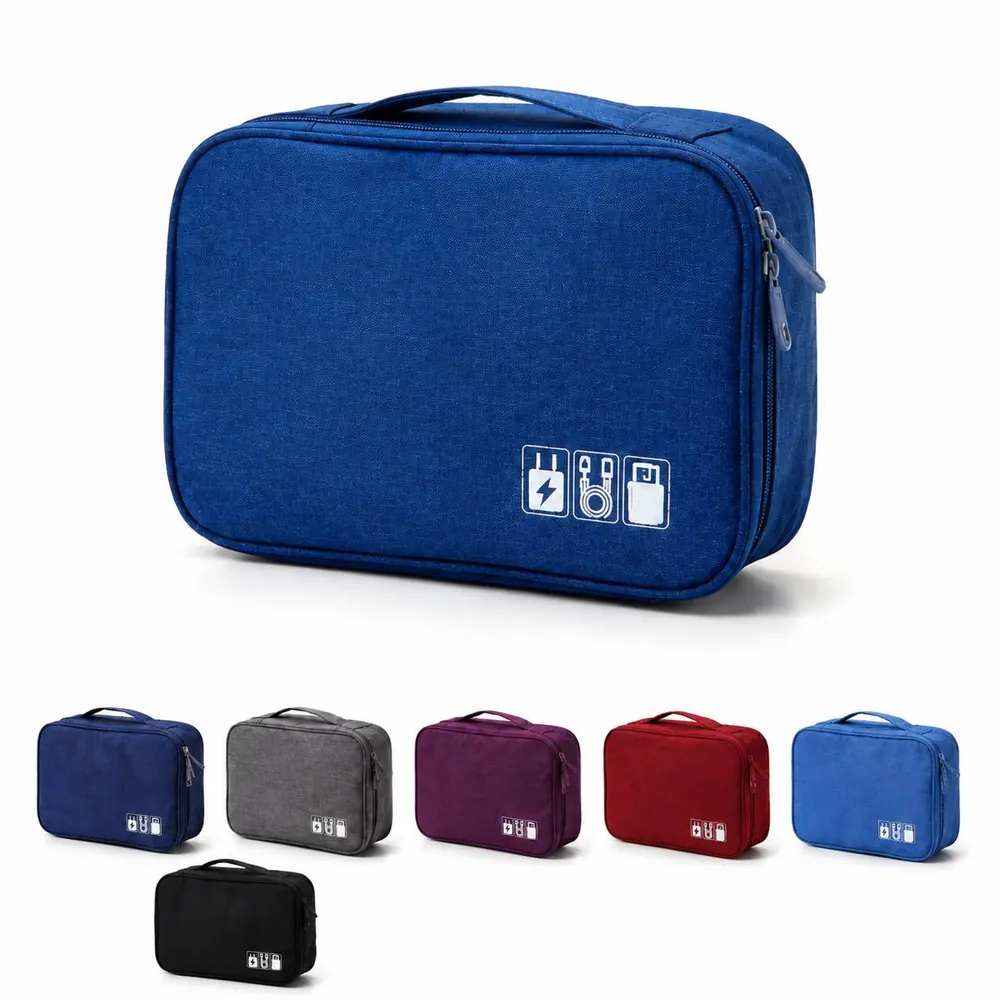 Compact Travel Case for Chargers Cables and Earphones 2