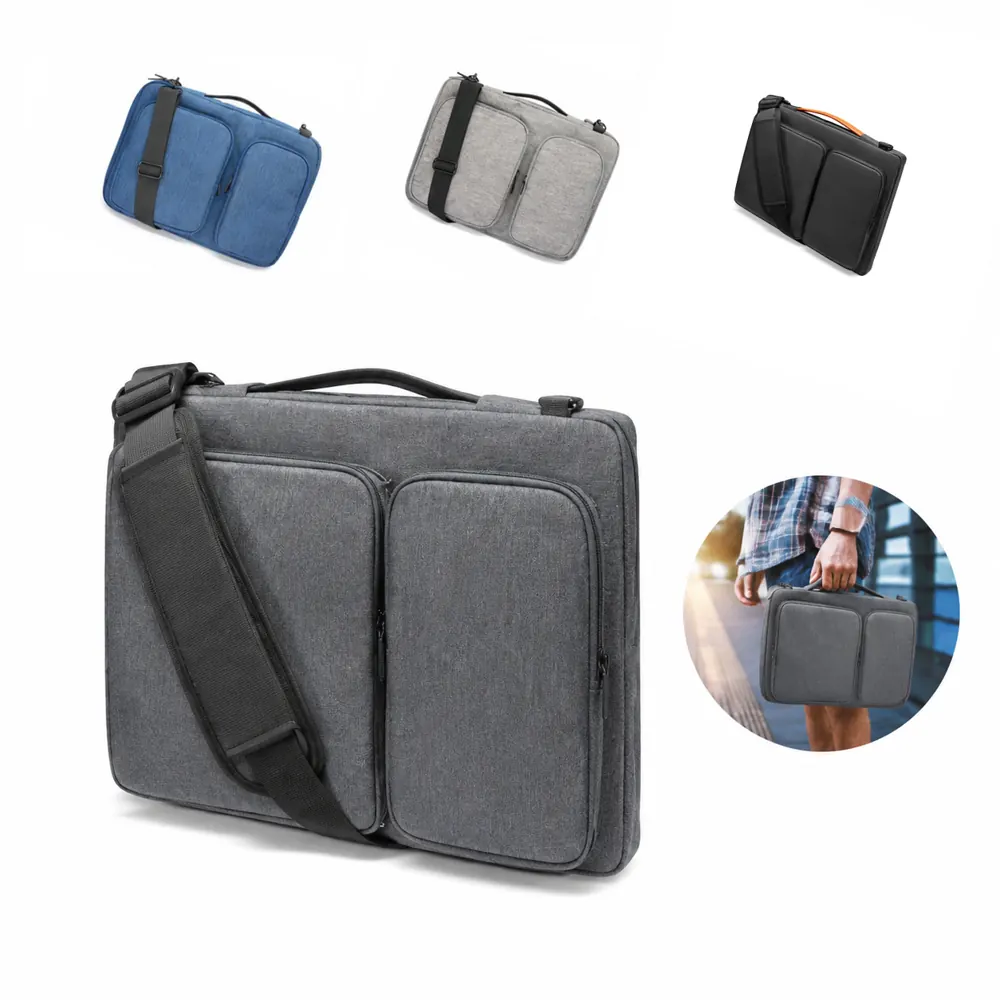Laptop Tote Bag with Detachable Shoulder Strap and 2