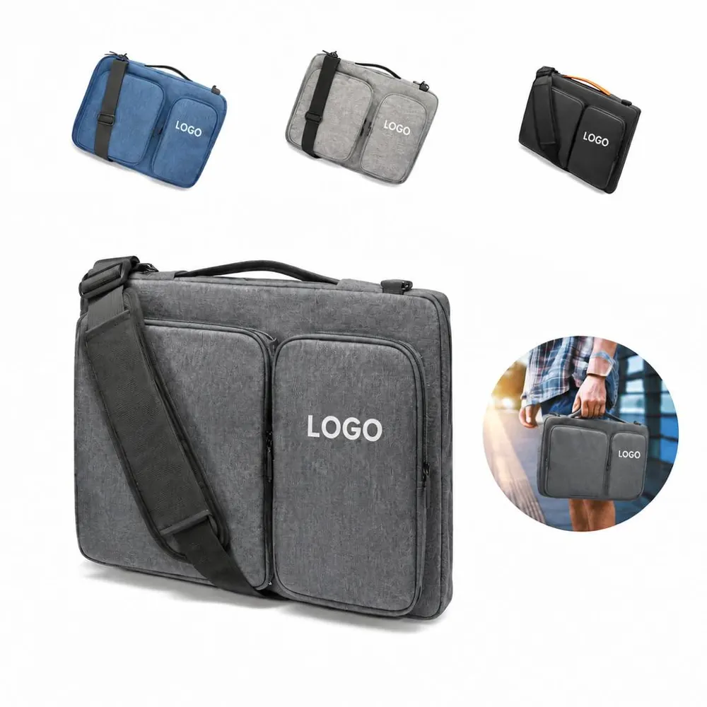 Laptop Tote Bag with Detachable Shoulder Strap and