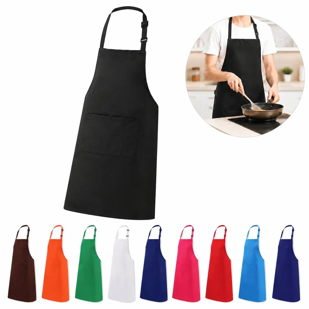 Water-Resistant Cooking Apron with Two Pockets 2
