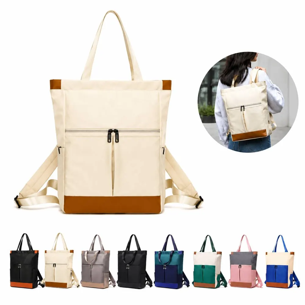 Water-Resistant 2-in-1 Tote & Backpack 2