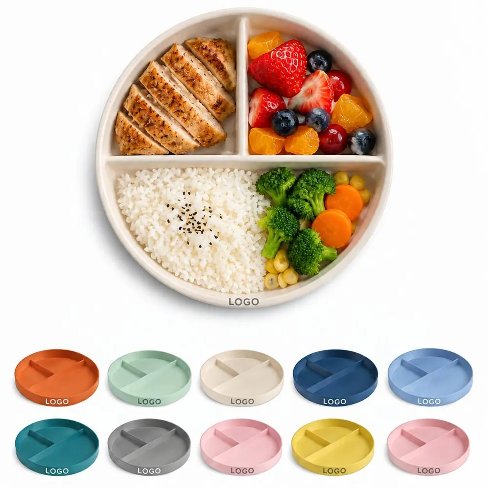 Multi-Section Portion Control Dining Plate for Meals