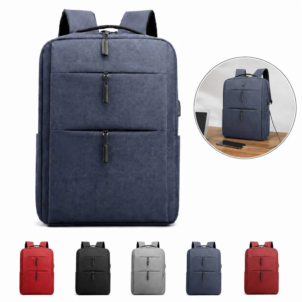 Water-Resistant Laptop Backpack with USB Charging Port 2
