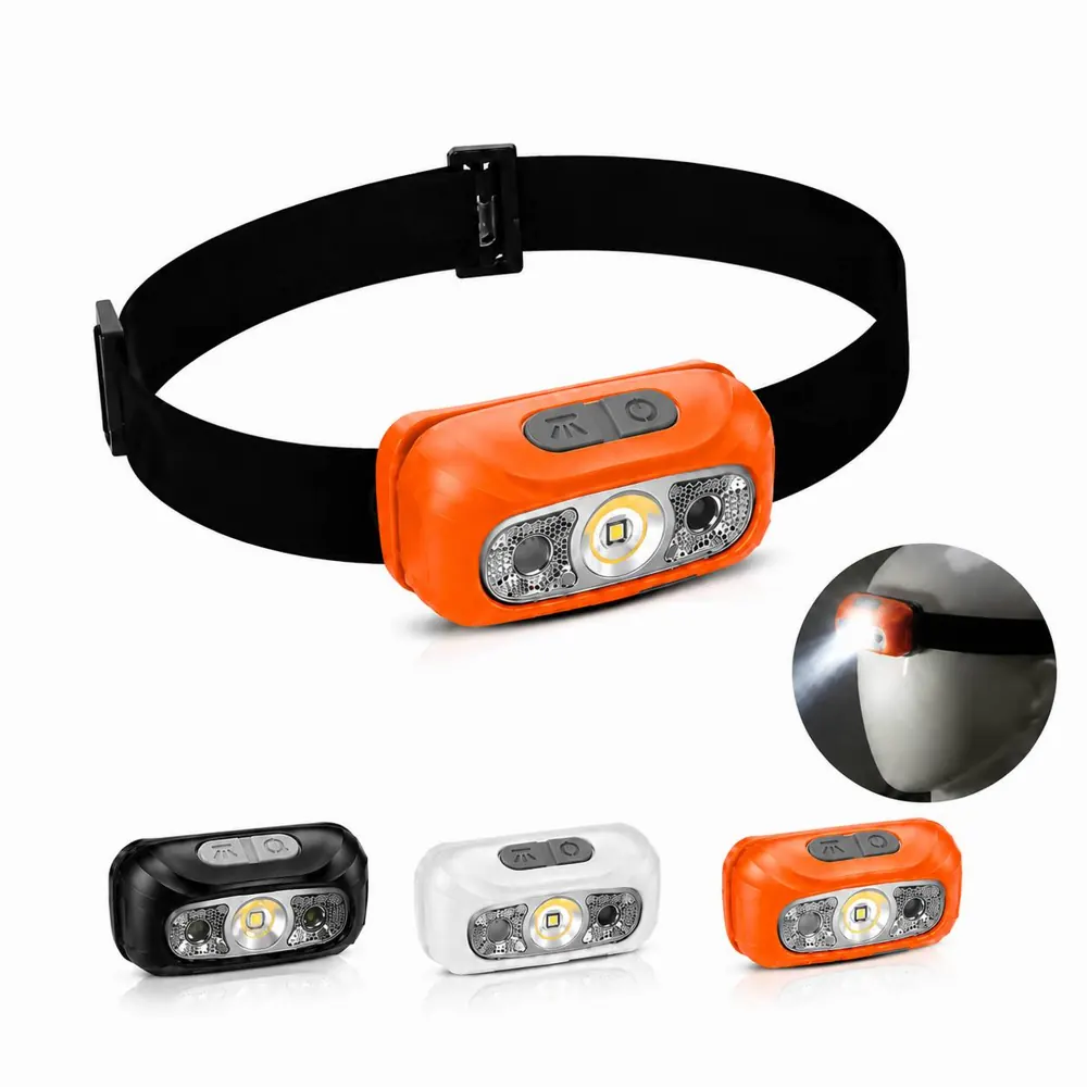 LED Sensor Headlamp for Outdoor Camping Hands-Free 2
