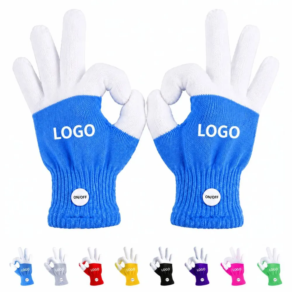 LED Safety Gloves with Built-in Lights for Night Visibility