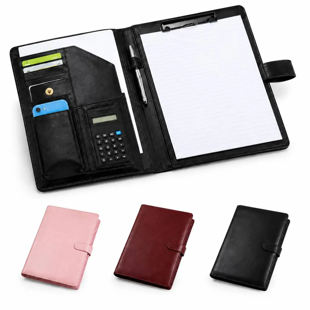 A4 Clipboard Padfolio with Faux Leather Cover 2