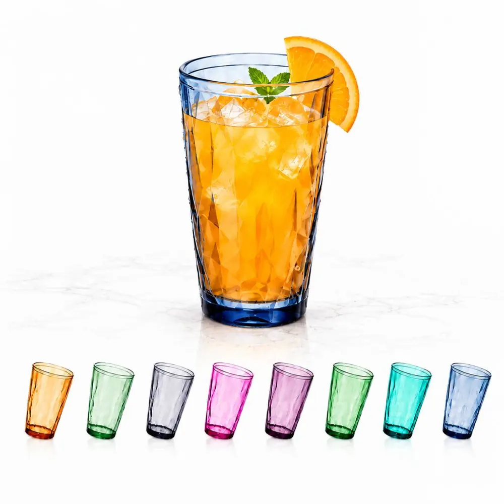 Reusable Clear Plastic Drinking Tumbler 2