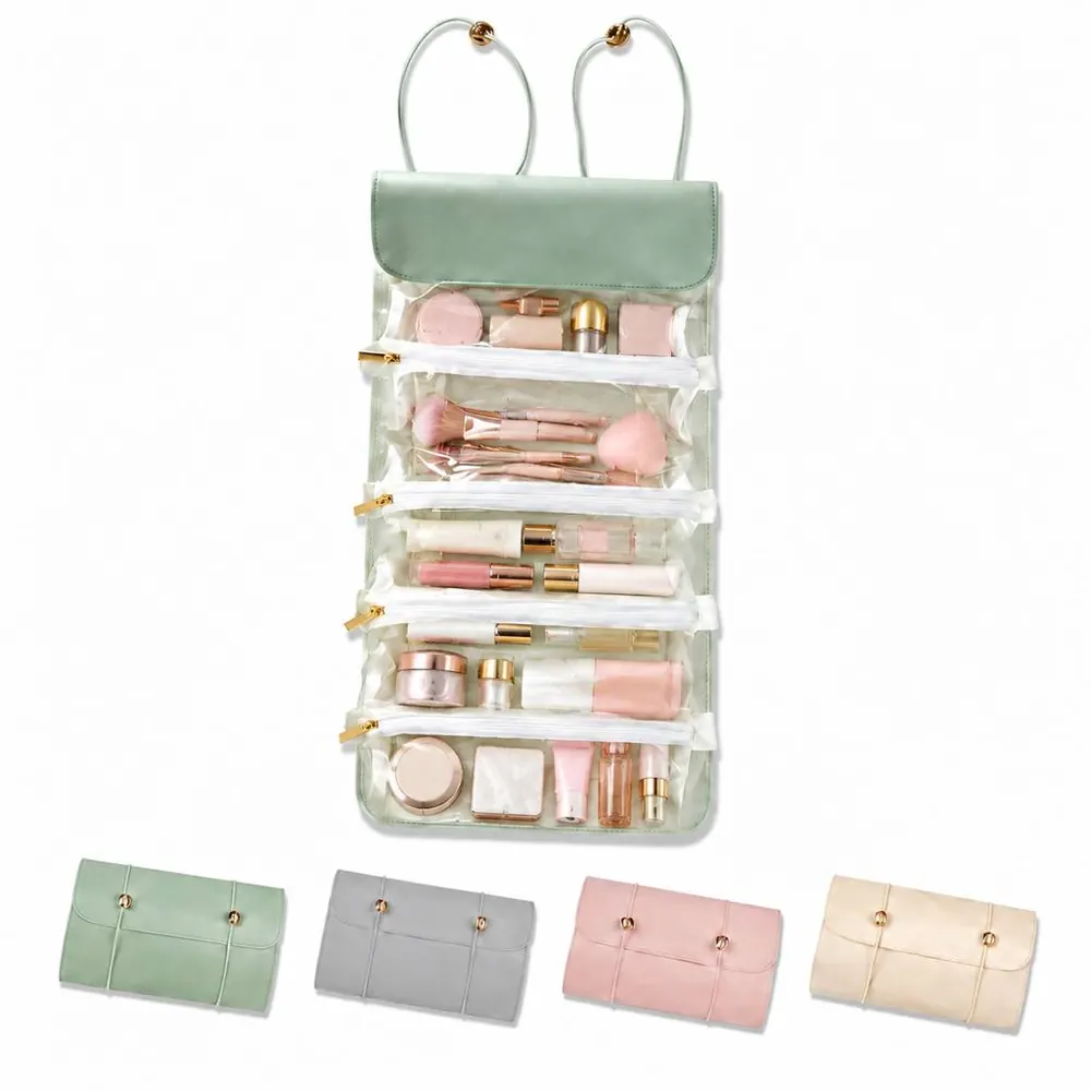 4-Inch Detachable Cosmetic Pouch with Removable Compartment 2