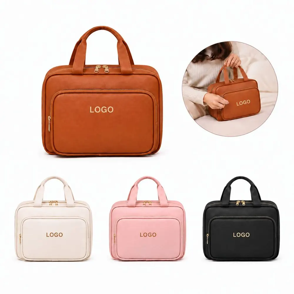 Water-Resistant Travel Toiletry Organizer for Women