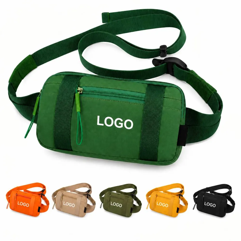 Water-Resistant Nylon Waist Pack for Running and Hiking