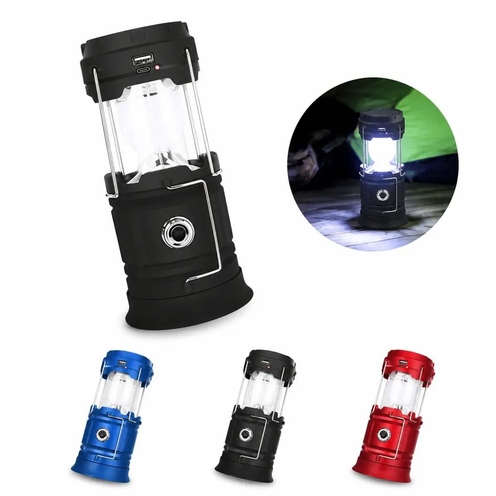 Portable Collapsible Solar LED Camping Lantern 2