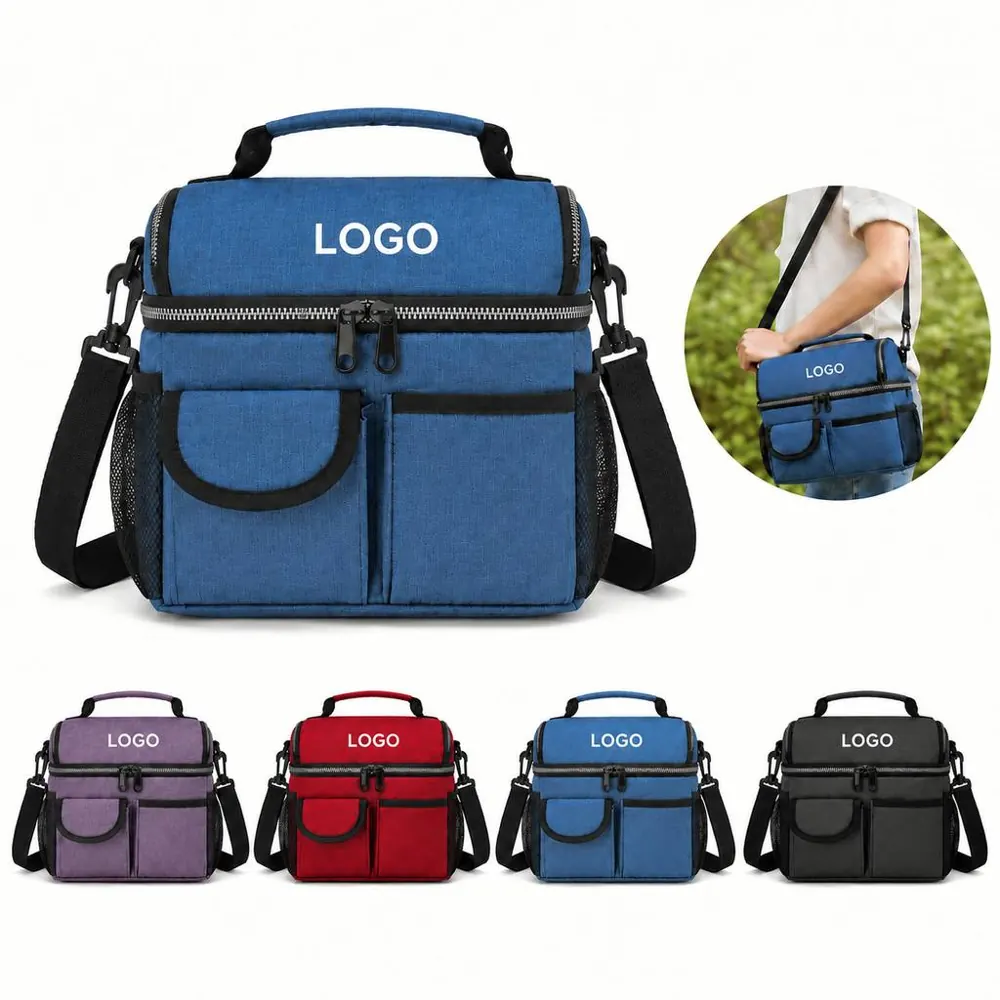 Double-Layer Insulated Lunch Box with Locking Lid