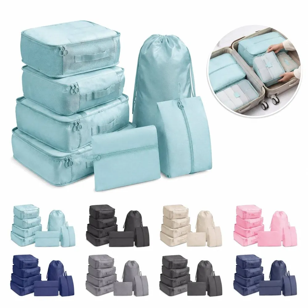 7-Piece Lightweight Travel Organizer Bag Set for Packing 2