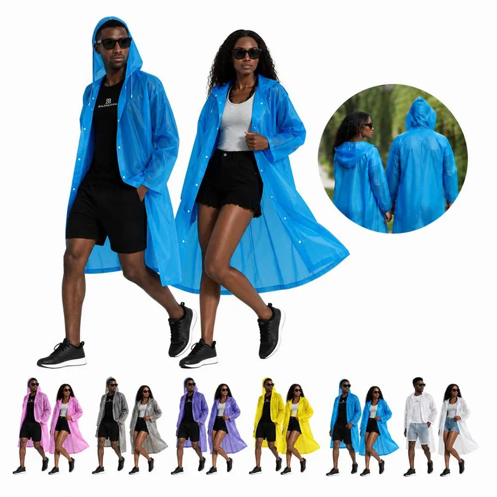 Thickened EVA Adult Raincoat Waterproof Windproof 2