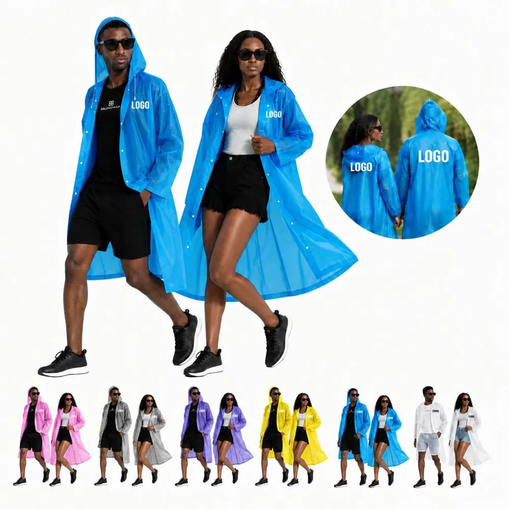 Thickened EVA Adult Raincoat Waterproof Windproof