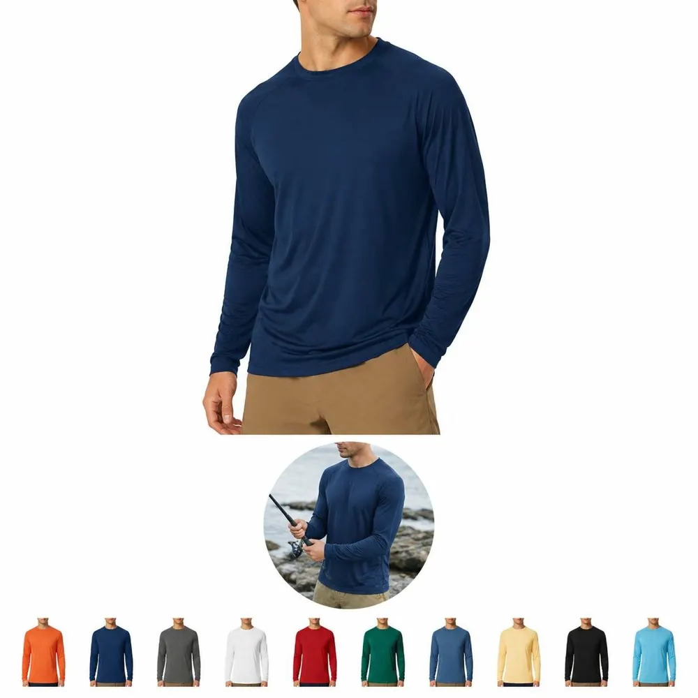 Men's Long Sleeve UPF 50+ Sun Shirt Breathable Quick-Dry 2