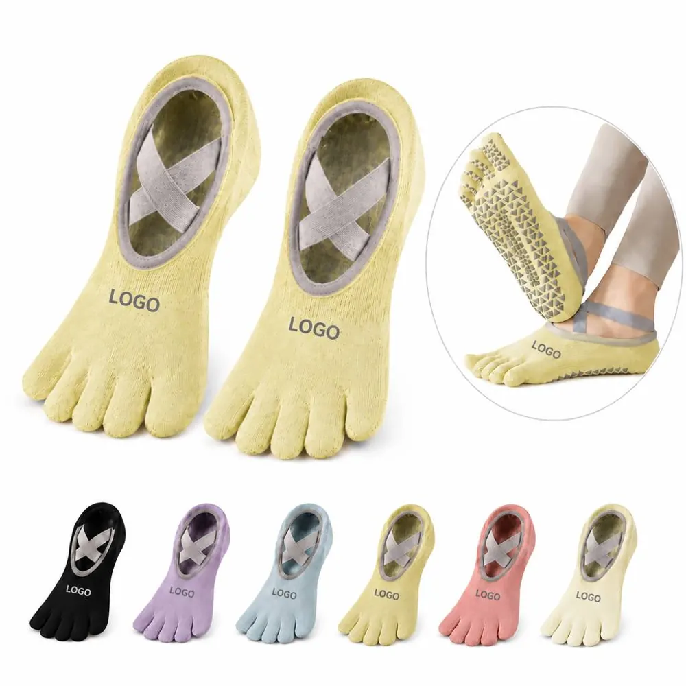 Non Slip Toe Separated Yoga Socks Breathable