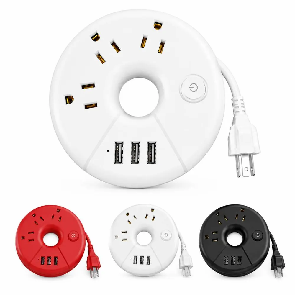 Portable Travel Power Strip with USB Ports and Surge 2