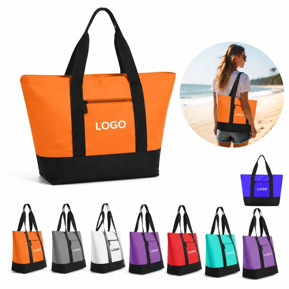 Water-Resistant Nylon Carryall Tote for Daily Use