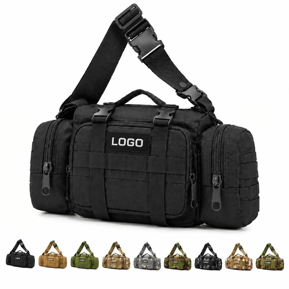 Water-Resistant Tactical Waist Pack with Multi-Pocket